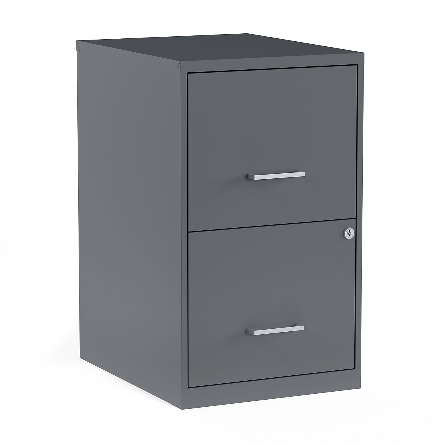 Pemberly Row 3 Drawer File Cabinet in Charcoal