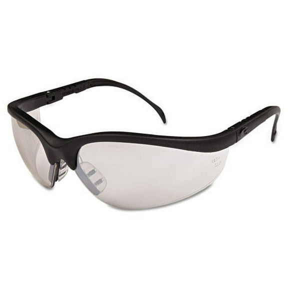 Klondike Safety Glasses, Black Matte Frame, Clear Mirror Lens, 12/box | Bundle of 5 Boxes