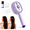 Purple 1PC, variant on 3-in-1 Electric Spray Massage and Self-Cleaning Comb with Oil Measuring Cup, Red Light Brush for Frizzy Hair