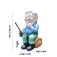 thumbnail image 3 of FANSHAYTTT Old Man With Glasses Fishing Resin Craft Ornaments Fish Pond Decoration Outdoor Garden Statue boy first birthday toddler busy board, 3 of 8