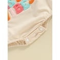 thumbnail image 6 of Jxzom Newborn Baby Boy Girl Easter Outfit 0 3 6 12 18 Months Fuzzy Letter Embroidery Romper Short Sleeve Crewneck Sweatshirt Bodysuit, 6 of 7