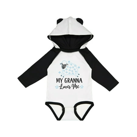 

Inktastic My Granna Loves Me Lamb Gift Baby Boy or Baby Girl Long Sleeve Bodysuit