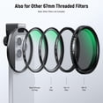 thumbnail image 4 of Kit de Filtro para Celular NEEWER FL-79 CPL Circular 67mm con Abrazadera, 4 of 9