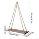 thumbnail image 2 of Estantería de pared decorativa, estantería colgante de madera con cuerda de yute, estantería flotante, cesta colgante, beige, 2 of 5