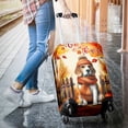 thumbnail image 3 of Happy Thanksgiving Beagle Give Thanks Fall Beanie Scarf Welcome Travel Luggage Cover Beagles Dog Lover Gifts Idea Suitcase Dust Protective Decor - 00020, 3 of 5
