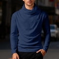 thumbnail image 2 of Wxolcjlv T-Shirt For Mens Personalized Long Sleeve High Neck Base Layer Stylish Stand Collar Wear Tee,Size M-3XL, 2 of 5