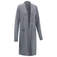 thumbnail image 4 of SGMVNU Women's 2025 Trendy Long Cardigans Sweater Lightweight Open Front Long Sleeve Long Duster Coats with Pockets(Grey, One Size), 4 of 9