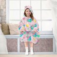 thumbnail image 7 of joogoo Wearable Blanket Hoodie for Cute Bears Bubbles Flannel Sherpa Pocket 3-14 YR S, 7 of 7