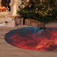 thumbnail image 6 of Rateoe Red And Blue Fire Print Christmas Tree Skirt 48" for Xmas Holiday New Year Party Circle Tree Mat Ornaments Decoration, 6 of 7