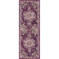 thumbnail image 1 of Unique Loom Penrose Center Medallion Rug2' 2 x 6' Runner Purple/Beige, 1 of 2