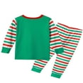 thumbnail image 3 of Ensembles de Pyjamas de Noël Assortis pour la Famille Tee-Shirt ELF et Bas Rayé, 3 of 7