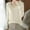 Beige, variant on BUIgtTklOP Women's Fall Winter Sweater V-Neck Pullover Knitted Large Size Tops Cute Soft Ladies Dressy Casual Outfits