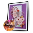 thumbnail image 2 of Cuadros Decorativos flor 5D bricolaje forma especial parcial taladro diamante pintura Likrtyny  embutido en tela, 2 of 9