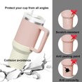 thumbnail image 2 of Bota Silicona para Botella Antideslizante Quencher 30/40 Oz (marfil), 2 of 4