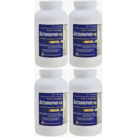 Acetaminophen PM Generic for Tylenol PM 2000 Caplets Pain Reliever & Nighttime Sleep Aid