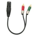 2024 XLR to DC 3.5mm Dual RCA Male Cable Stereo Lossless Universal