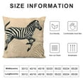 thumbnail image 5 of Designer Animal Print Velvet Throw Pillow CoverLight Yellow Checkered Zebra Pattern,Decorative Square Pillowcases Cushion for Bed Living Room Outdoor Car,, 5 of 5