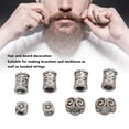 thumbnail image 3 of Anillos de Cabello de Rastas, Suavizado Dentro de 120 Piezas de Pulseras de Aleación Destacada que Hace la Decoración del Cabello Evitando Rascar Cuentas de Rastas para Colas de, 3 of 7