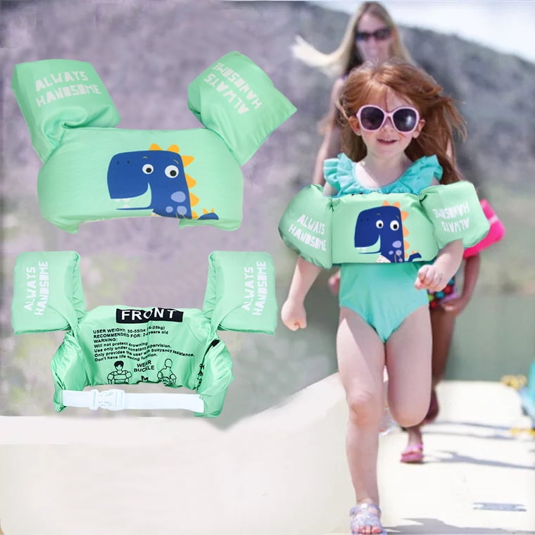 Kids Swim Vest Adjustable Strap Swimming Jacket Pool Floaties for Girls