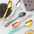 thumbnail image 3 of PPgejGEK Stainless Steel Hollow Dessert Spoon for Ice Cream Pudding Parfaits Elegant Design with Intricate Pattern Available in Multiple Colors Dishwasher Safe for Easy Maintenance, 3 of 9