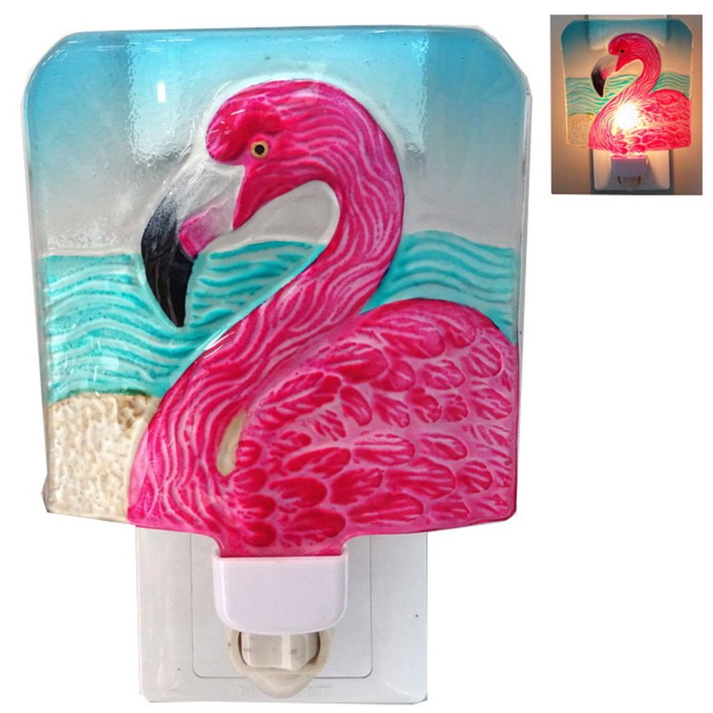 Pink Flamingo Night Light With Swivel Plug