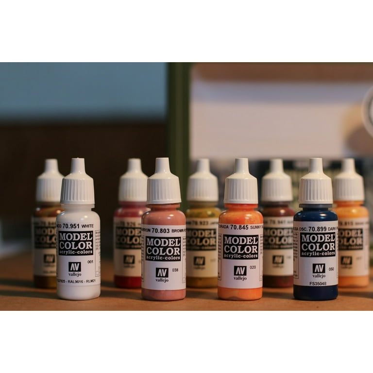 Face & Skin Tones Model Color Paint Set 17ml Bottle Acrylic (16 Colors)
