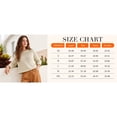 thumbnail image 6 of Oversized Rolled Neck Chunky Sweaters for Women Cotton Blend Fall Knit Pullover Top, 6 of 6