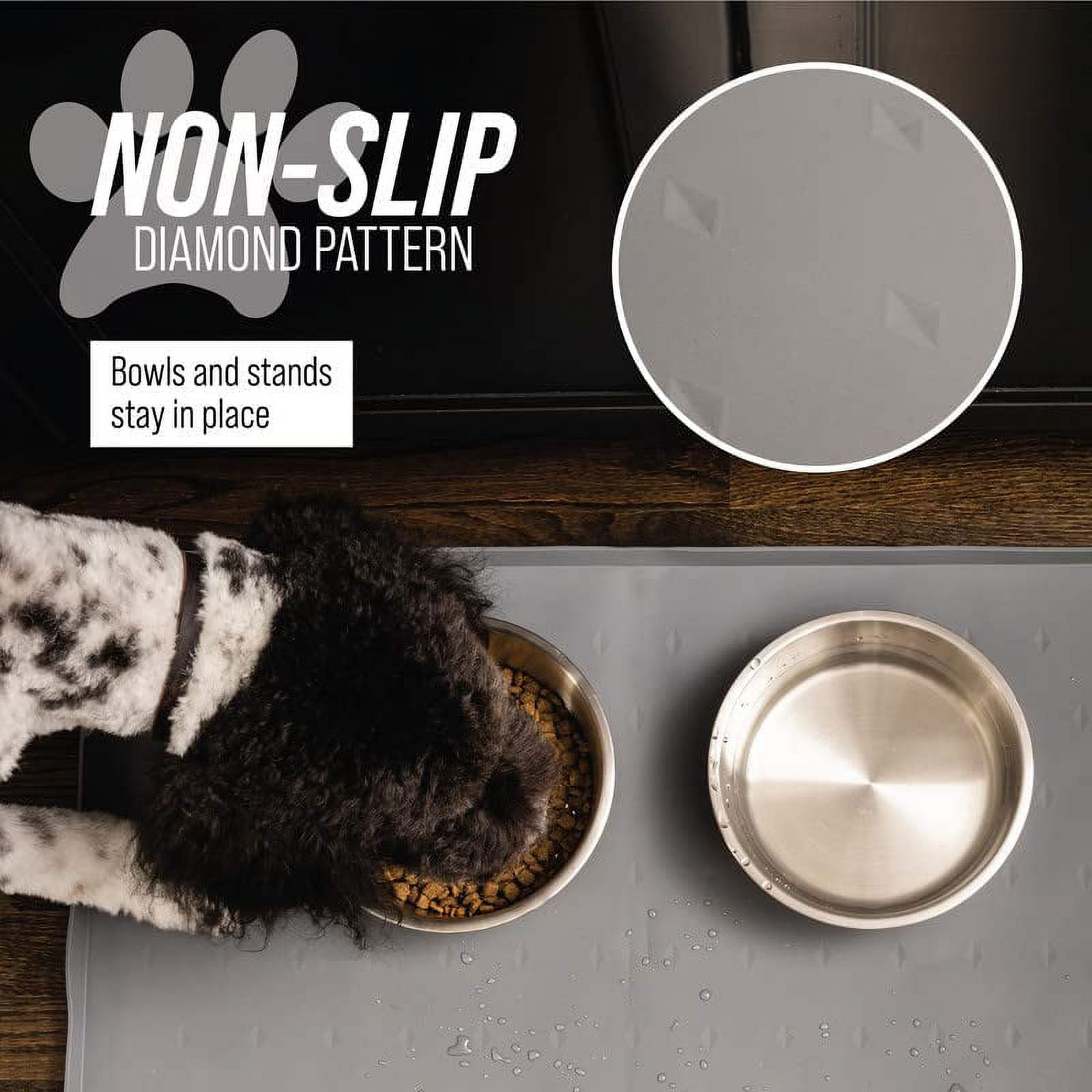 Messy Mutts Silicone Non-Slip Dog Bowl Mat with Raised Edge to Contain the  Spills - Murfreesboro, TN - Kelton's Hardware & Pet