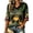 Dark Green(Halloween Pumpkin Ghost), variant on Hallween Women's Tops, Tees & Blouses 3/4 Sleeve T Shirts for Women Dressy Casual Pumpkin Ghost Blouses Holiday Funny V Neck Fall Summer Tunic Tops White XL