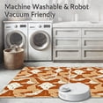 thumbnail image 5 of ODIKA 6'x9' Machine Washable Non-Slip Area Rug, Fawn s Embrace Artistic Hide Inspired High Traffic Rug, Brown, 299094, 5 of 5
