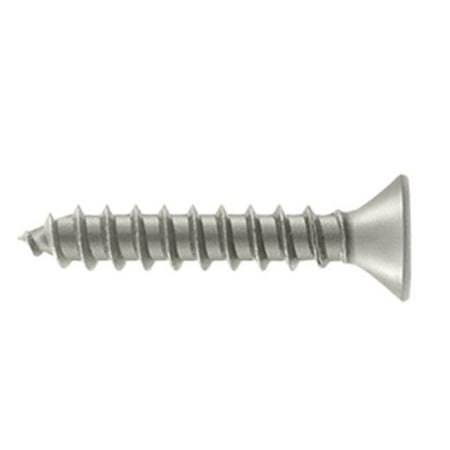 

1.25 in. Wood Screw No. 12 Satin Nickel - Steel