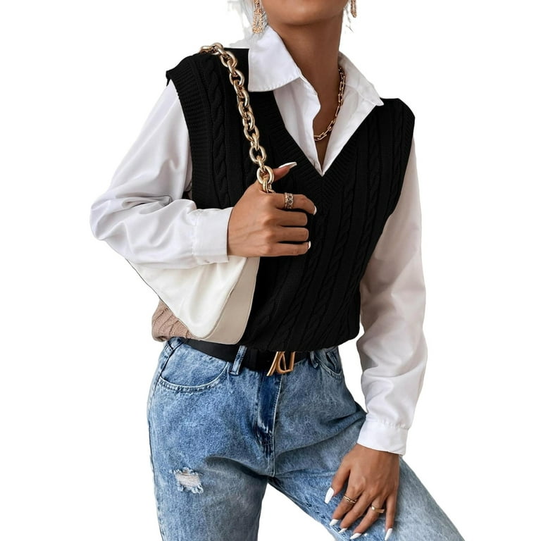 Walmart womens top sweater vest