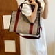 thumbnail image 5 of Bolso de mano grande, bolso cruzado para mujer, bolso de mano de viaje, lindos bolsos de lona, 5 of 6