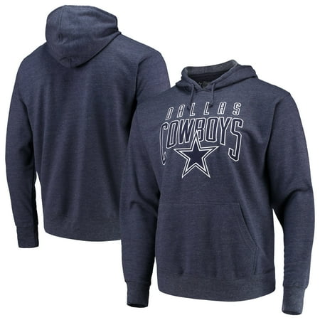 Dallas Cowboys Mens Jackets - Dallas Cowboys Men's Navy Rico Pullover Hoodie