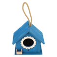 thumbnail image 2 of Hanging Bird Feeders Wooden Birdhouse Bird Nesting Home Decoration Blue 17.00X15.50X10.50CM Vivid Design 1Pcs, 2 of 5