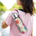 thumbnail image 6 of 20 Oz Pioneer Flower Coffee Tumbler Double Wall Insulated Stainless Steel Water Bottle | Metal Reusable Thermoses Flask with Cup Cap | Leak & Sweat Proof with Anti-Dust Lid, 6 of 7