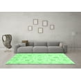 thumbnail image 3 of Ahgly Company Indoor Square Oriental Emerald Green Modern Area Rugs, 8' Square, 3 of 4