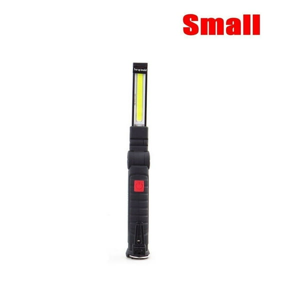 Magnetic Rechargeable COB LED RED Work Light Lamp Flashlight Folding Torch