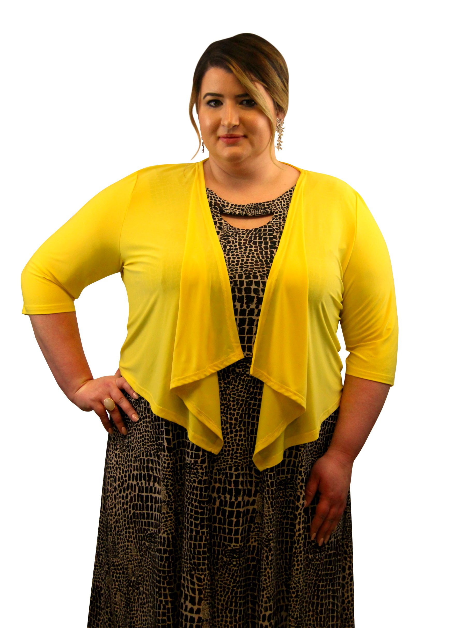 yellow bolero jacket