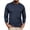 Blue, variant on Patlollav Mens Shirts Slim Long Sleeve Round Neck Casual Bottoming Shirt T-Shirt Blouse
