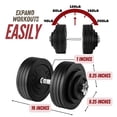 thumbnail image 4 of Yes4All 200lbs Adjustable Dumbbell Set, Versatile Dumbbells with Weight Plates, Star Lock Collars, and Connector for Customizable Strength Training, 4 of 6