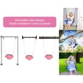 thumbnail image 5 of Hand-Knitting Toddler Swing, Swing Seat for Kids with Adjustable Ropes, Little tikes Swings Set, for Outdoor Indoor, Playground, Backyard (Pink), 5 of 15