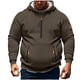 thumbnail image 2 of Sudadera con capucha para hombre, informal, a la moda, lisa, con cremallera, de manga larga, con bolsillo, de poliéster, 2 of 6