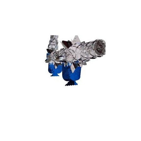 Alef Judaica D102 Blue and Silver Menorah Garland - Dozen