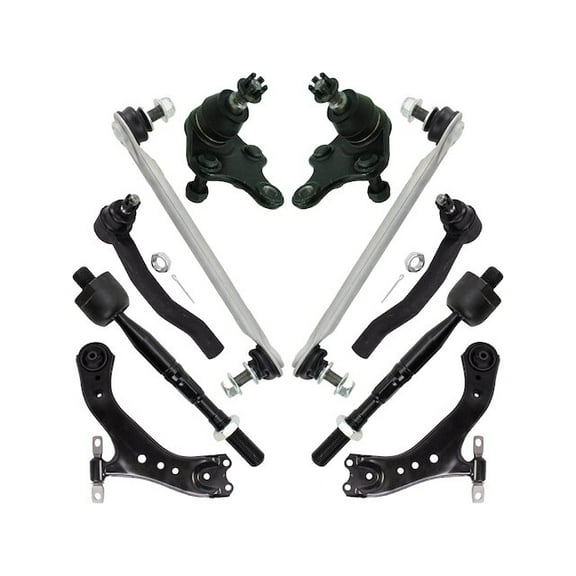 Front Control Arm Ball Joint Tie Rod and Sway Bar Link Kit 10 Piece - Compatible with 2018 - 2022 Toyota Camry 2019 2020 2021