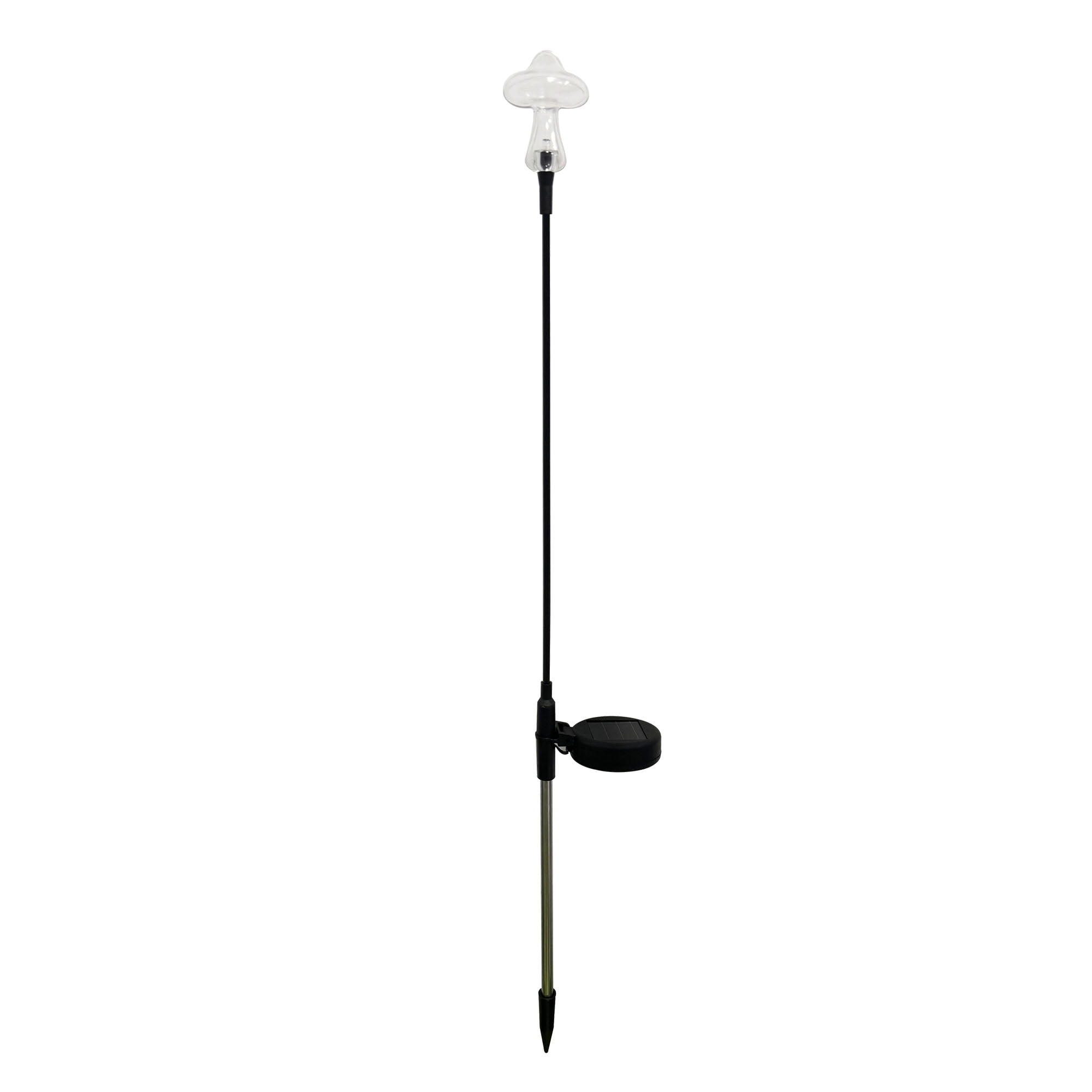 Mainstays Solar Powered LED Mushroom Acrylic Stake Light, Color Changing