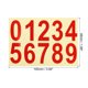 thumbnail image 2 of Uxcell 4 Inch Reflective Mailbox Number Sticker Decal Die Cut Classic Style Strong Self Adhesive, Red, 1 Pack, 2 of 5