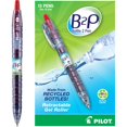 thumbnail image 1 of Bolígrafo de gel PILOT B2P, tinta roja G2 recargable de botella a bolígrafo, paquete de 12, 1 of 4
