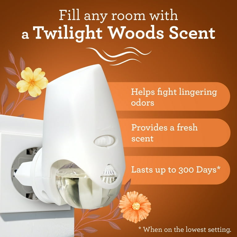 Great Value Twilight Woods Plug-In Air Freshener Refills, 5 Count