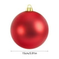 thumbnail image 3 of Euaioeiu Large Shatterproof Glitter Christmas Ornaments 6 Inch, Plastic Hanging Balls for Holiday Tree Decor Indoor Outdoor, Red Gold Silver Blue Pink Green Festive Party Wedding Year Decorations, 3 of 6